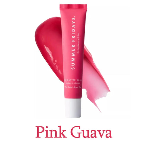 Summer Friday's Lip Balm Moisturizing Mirror Lip Gloss Lip Pink Guava