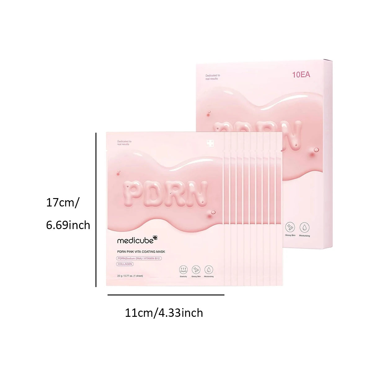 medicube Salmon DNA PDRN Pink Vita Coating Sheet Mask 10ea,Basic