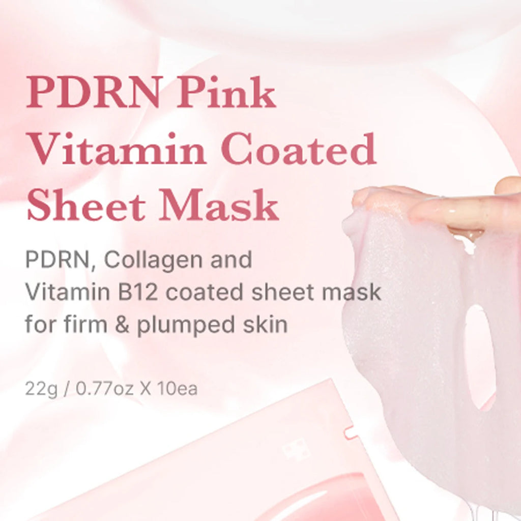 medicube Salmon DNA PDRN Pink Vita Coating Sheet Mask 10ea,Basic