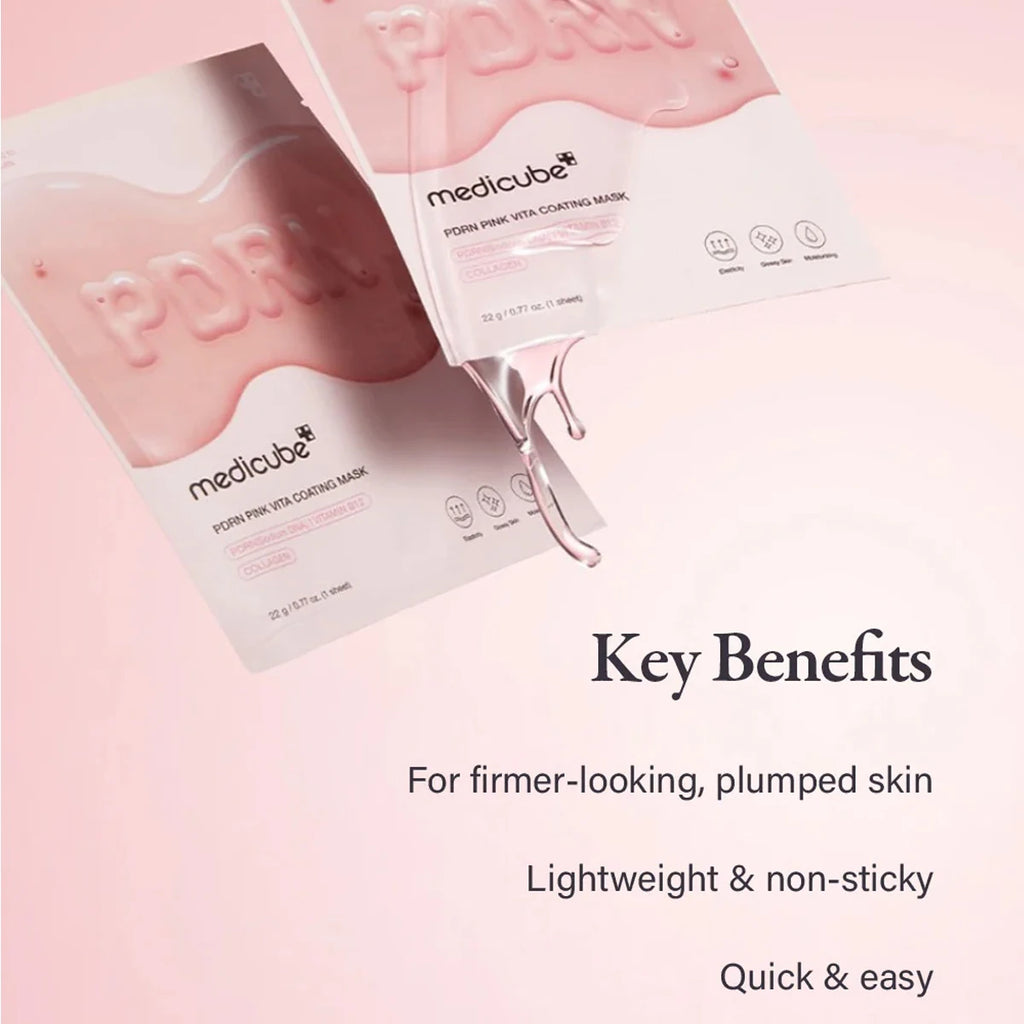 medicube Salmon DNA PDRN Pink Vita Coating Sheet Mask 10ea,Basic