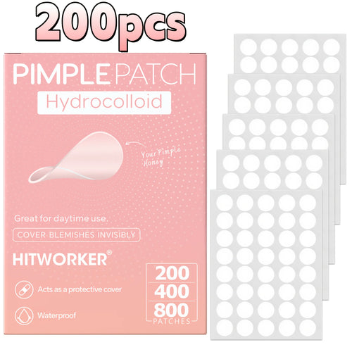 HITWORKER 800-Piece Acne Patches | Hydrocolloid Round Acne Patches |